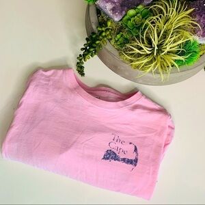 Cuffy’s Cape Cod Pink Long Sleeve T-shirt Cotton Medium